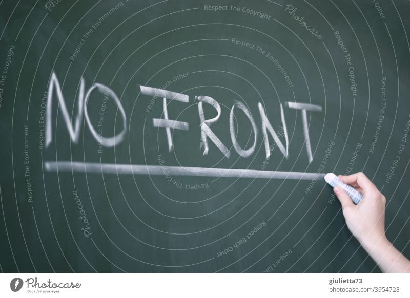No Front - Youth word, Youth language, Lifestyle no front Central perspective Day Colour photo Blackboard Chalk youth word youth language Cool (slang)
