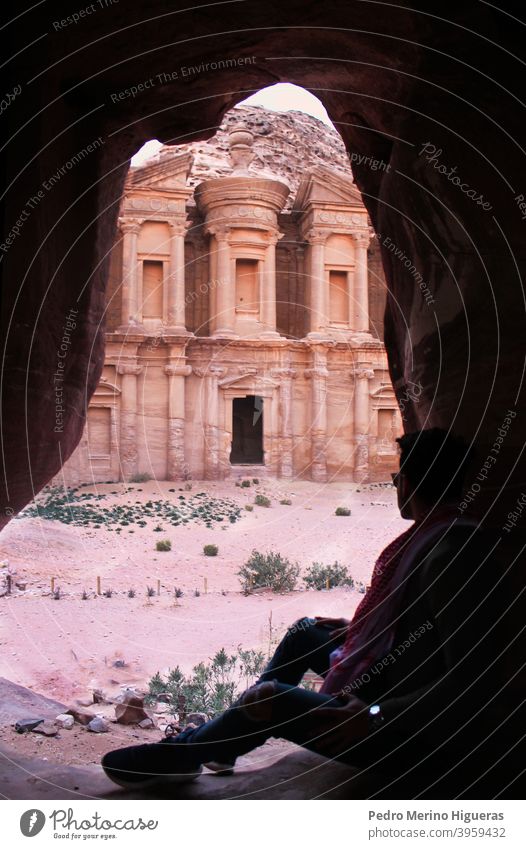 Monastery of Petra jordan unesco bedouin carved ancient arabic desert city petra famous monastery monumental rock cut