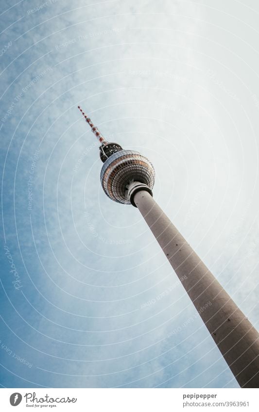 Berlin Television Tower Berlin TV Tower Alexanderplatz Television tower Architecture Landmark Sky Capital city Downtown Berlin Tourist Attraction Town
