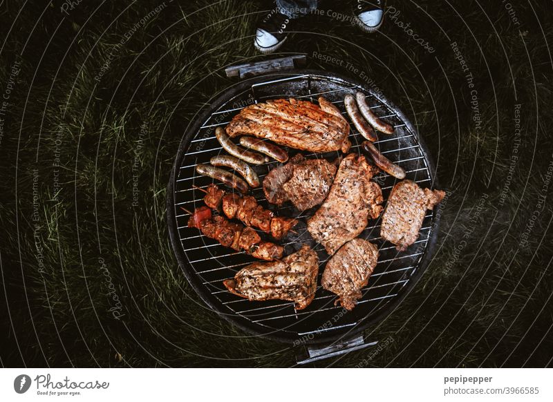 have a barbecue BBQ Barbecue (apparatus) Grill BBQ season Charcoal (cooking) Barbecue area grilled meat Churrasco Meat Food Delicious Nutrition Exterior shot