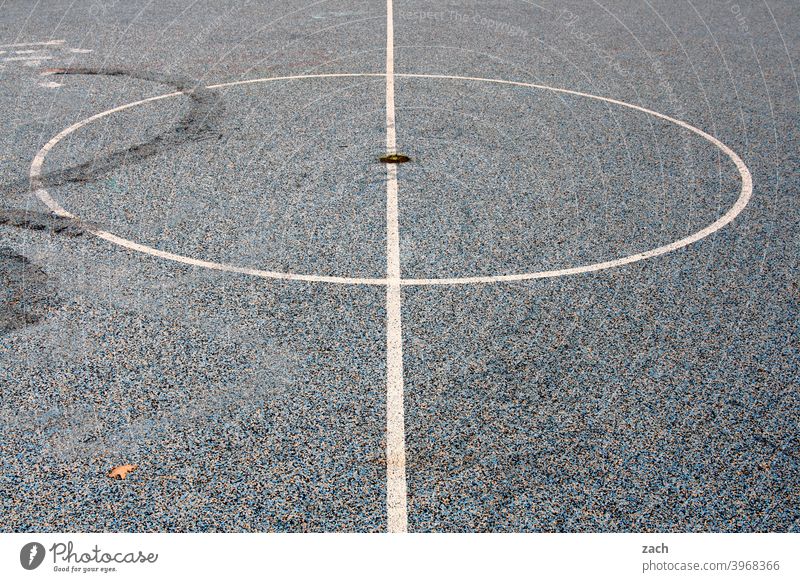 sports field monotonous White Concrete Gray Basketball Basketball arena Sports Sporting grounds soccer field Playing Ball sports Leisure and hobbies
