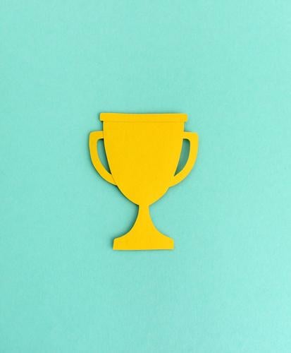 Paper cup silhouette award winners Cup (trophy) paper cut Illustration Minimalistic Abstract Silhouette Neutral Background Design Success strength Quality