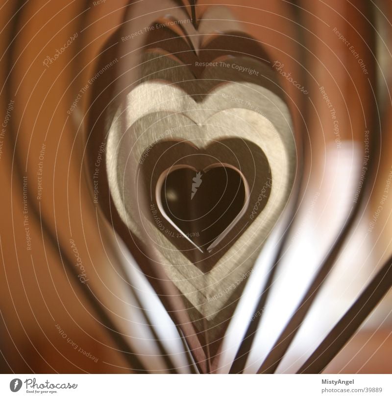 heart Things Motion blur Auburn Heart Metal color Detail