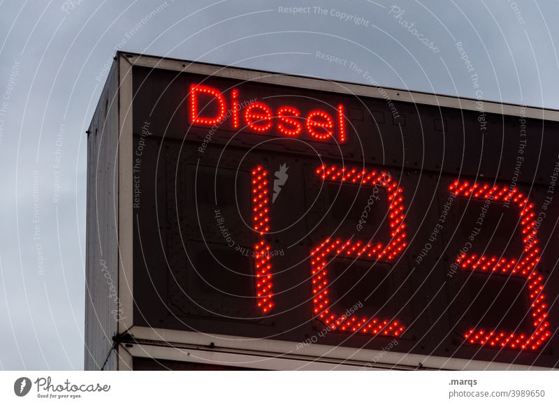 Good old days (3/21) Display petrol price Refuel Gasoline Petrol station price board oil prices Signs and labeling cheap Offer Digits and numbers