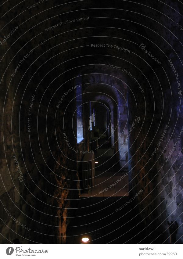 The Dark Aisle Tower of London Mystic Dangerous Architecture old masonry Fear Death Threat Shadow Corridor