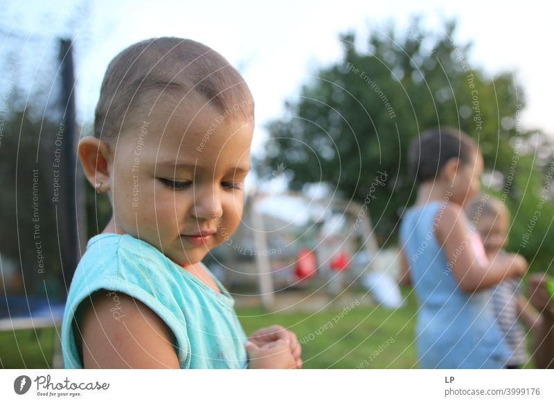 happy child looking mysterious Relaxation Communication Body language amusing Entertainment Childhood memory real people making faces growth family qualitytime
