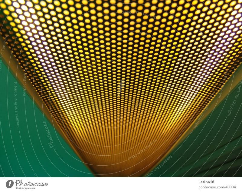hole to hole Hollow Yellow Green Wall (building) Grating Light Photographic technology