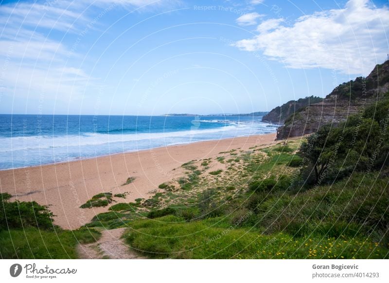 Australian beach seascape water nature scenic outdoors landmark landscape ocean rock sunlight view wave south sydney wales bay australia coastline coastal