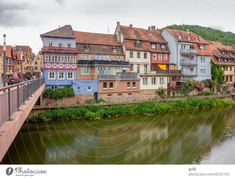 Wertheim am Main wertheim city architecture half-timbered half timbered medieval house facade old historic culture tradition old town pedestrian area summer