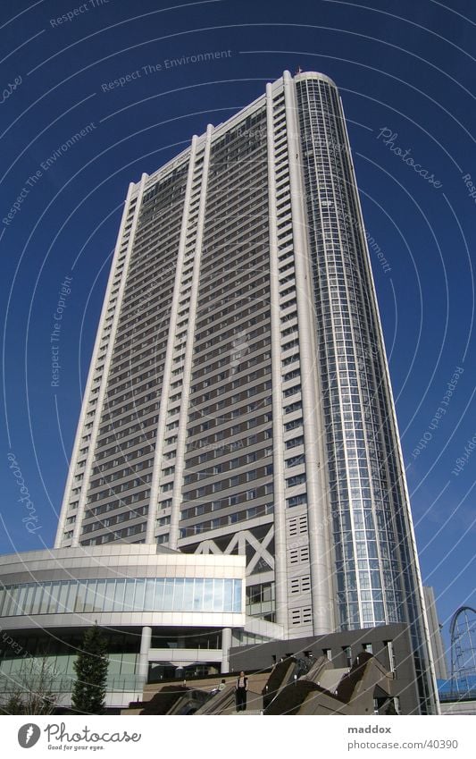 tokyo dome hotel Asia Japan Tokyo Vacation & Travel Hotel High-rise Architecture Modern Perspective kenzo tange associates multi-storey building