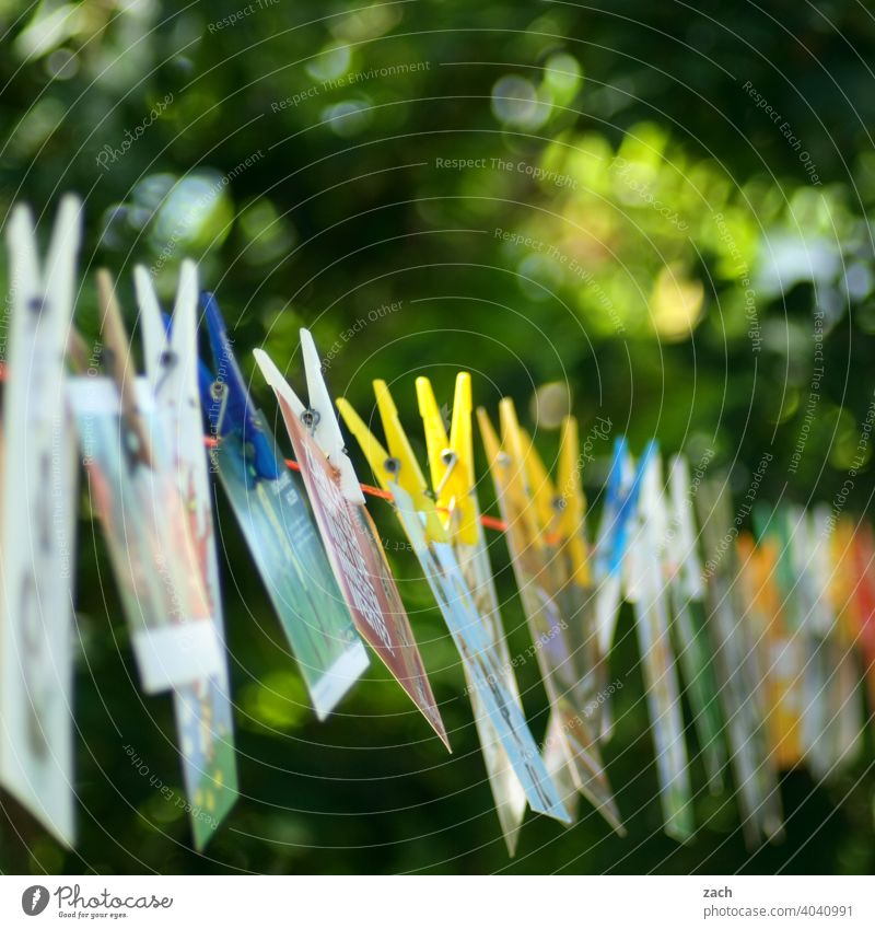 good wishes Hang up Photography Arrangement Multicoloured Exhibition Stationery Feasts & Celebrations Card Row Clothes peg clothesline Creativity Design