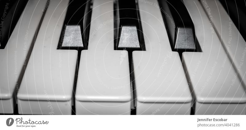 Piano Black & white photo Music monochromatic Keyboard