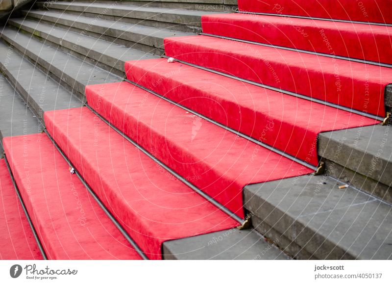 Step by step red carpet Culture Red carpet Stairs Reliability Success Honor Lanes & trails Symmetry Pecking order Structures and shapes Symbols and metaphors