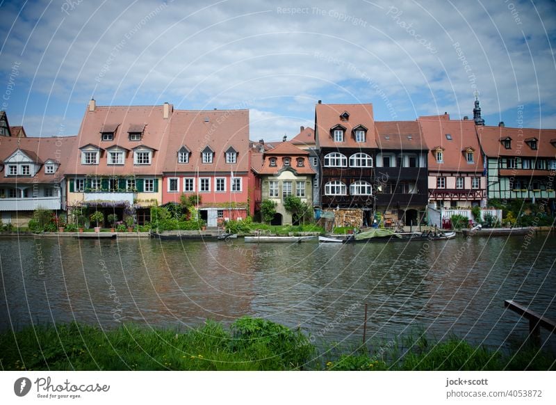 Little Venice Bamberg in Upper Franconia Architecture Half-timbered house Style Old town Half-timbered facade Sightseeing World heritage Regnitz river River
