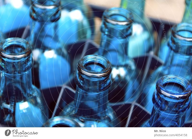 blue glass bottles - a Royalty Free Stock Photo from Photocase