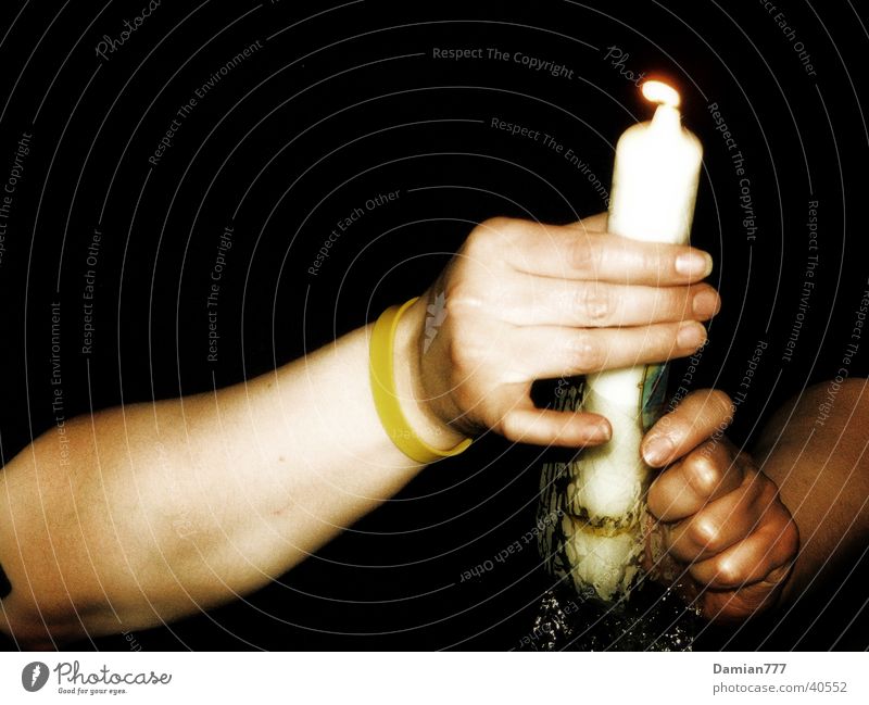 Light Hands Woman Human being Easter candle Flame Light (Natural Phenomenon)