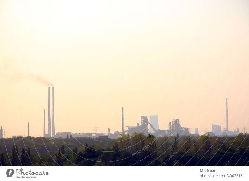 Air pollution Harmful substance power station Dirty Energy industry Climate Climate protection Smoke Chemical factory Chemical Industry Environmental pollution