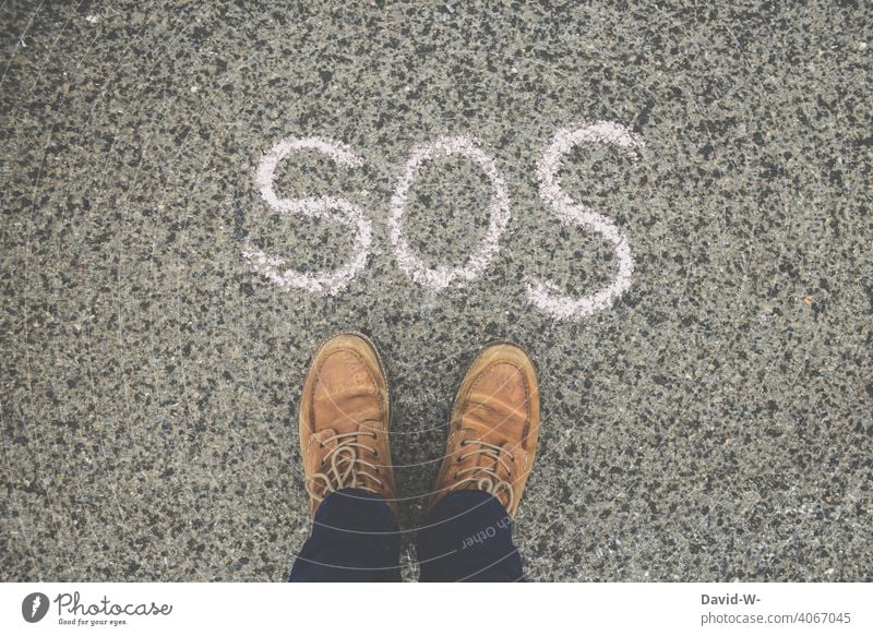 SOS - Help Word Seeking help Drawing Emergency Emergency call Safety