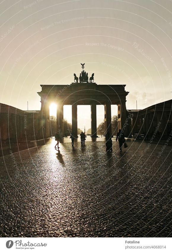 The Brandenburg Gate after the rain II Berlin Architecture Capital city Germany Landmark Tourist Attraction Exterior shot Monument Manmade structures