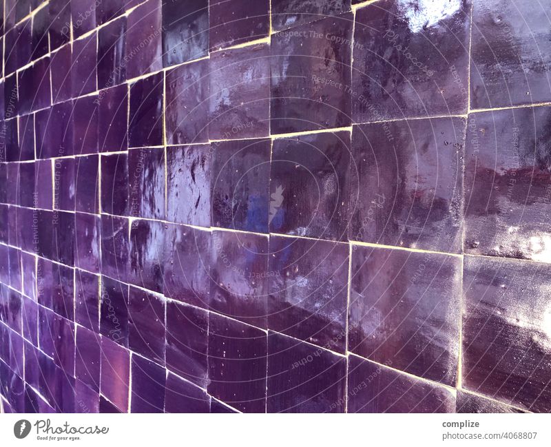 Zellige - Moroccan tiles Hand purge wiping Glittering splendour Pattern Mosaic cellular Modular Green wall tiles Plaster Wall (building) Embellish interstices