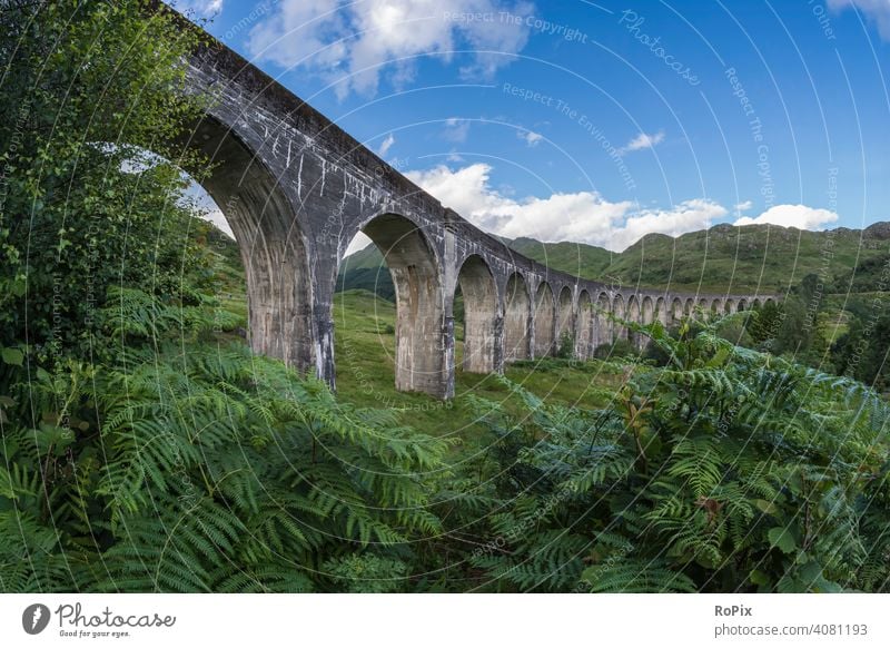 Glenfinnan Viaduct. Scotland scotland railway viaduct Highlands Nature Bridge Valley River England Hollow Shiel river Architecture Wilderness coastal landscape