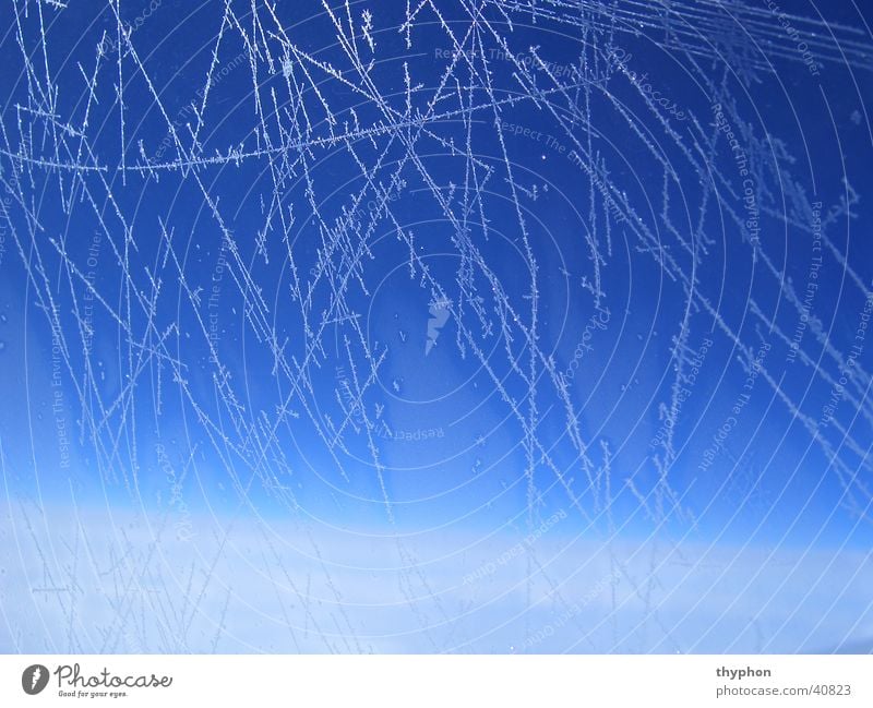 Ice crystals above the clouds Clouds Aviation Macro (Extreme close-up) Sky Blue