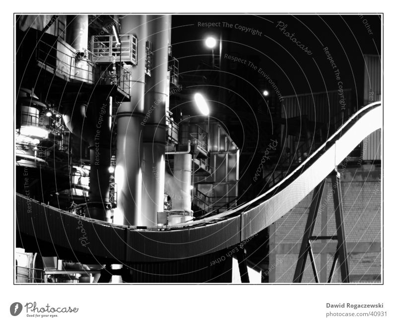 industrial culture Environment Visual spectacle Factory Diagonal Steel Production Industry Silver Black & white photo Technology lime works Work of art Metal