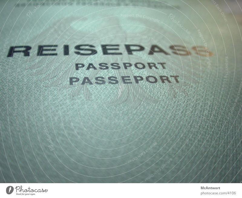 passport please Identification Things Macro (Extreme close-up) Travel pass Heraldic animal Pattern Safety Human rights Paper Copy Space bottom Deserted