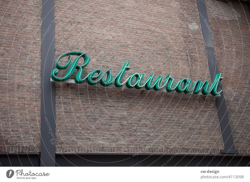 neon sign Restaurant Neon sign Fluorescent Lights Advertising Characters Letters (alphabet) Illuminate Lighting Neon light Lamp Advertise Advertising Industry