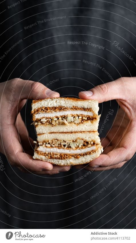 Cook holding piece of pie food cook baked pastry hand tasty fresh snack meal yummy nutrition cuisine homemade bread cut slice appetizing lunch person recipe