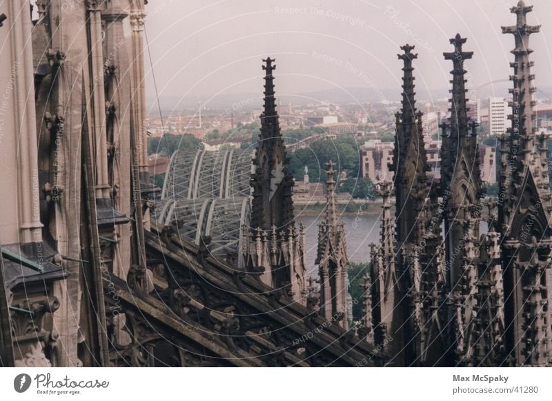 "Down from the cathedral" Cologne Historic Dome Rhine strewing
