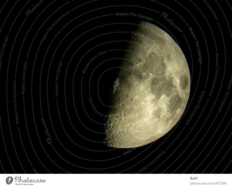 crescent Half moon Night Black Dark Celestial bodies and the universe Planet Telescope Moon Sky