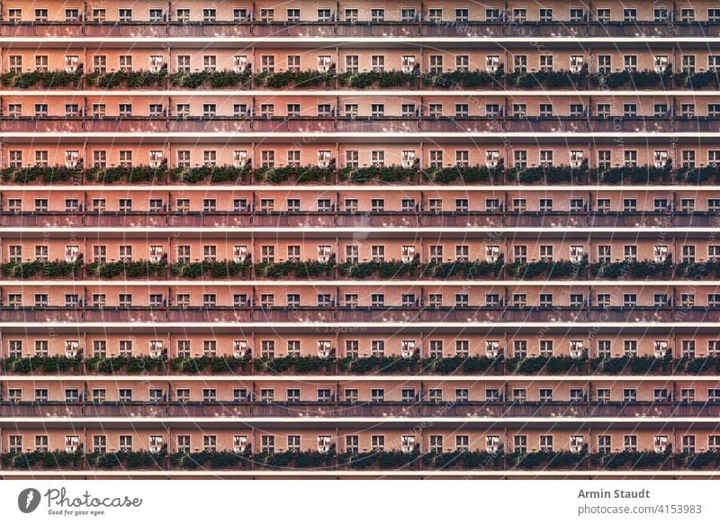 architectural pattern, balcony facade of an berlin house anonymity anonymous architecture background big block building city construction exterior flats flower