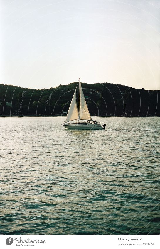 sailboat in Croatia Sailboat Dusk Calm Vacation & Travel Relaxation Navigation Water Nature