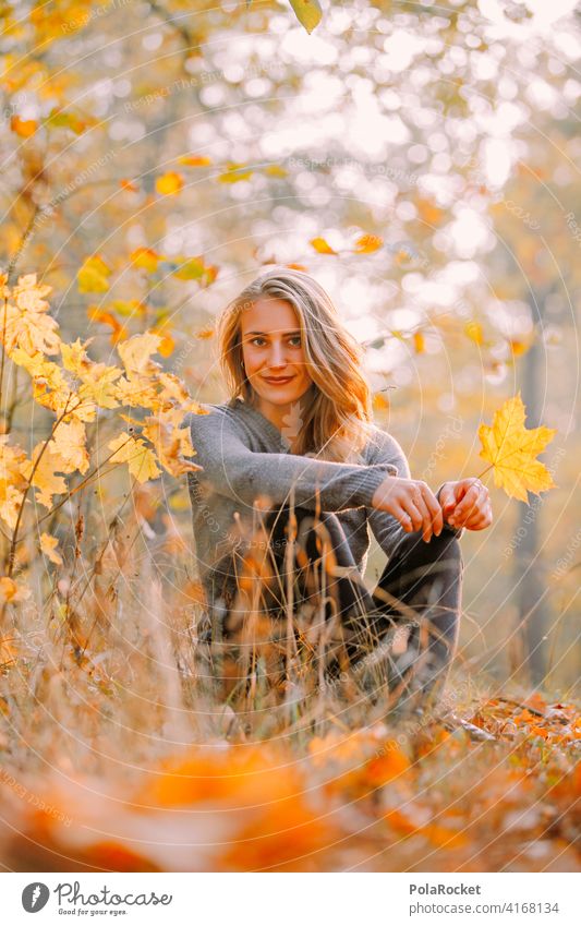 #A9# Autumn sitting in the park Exterior shot Autumnal weather Autumn leaves Hiking Positive To go for a walk Hair and hairstyles being out Experience Nature