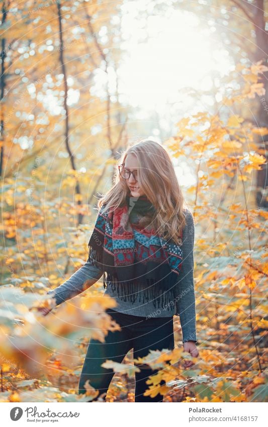 #A9# Autumn in the forest Exterior shot Autumnal weather Autumn leaves Hiking Positive To go for a walk Hair and hairstyles being out Experience Nature
