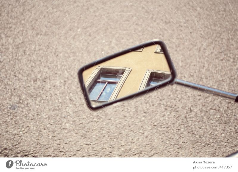 consideration House (Residential Structure) Building Facade Window Mirror Observe Discover Looking Responsibility Attentive Street Exterior shot Deserted