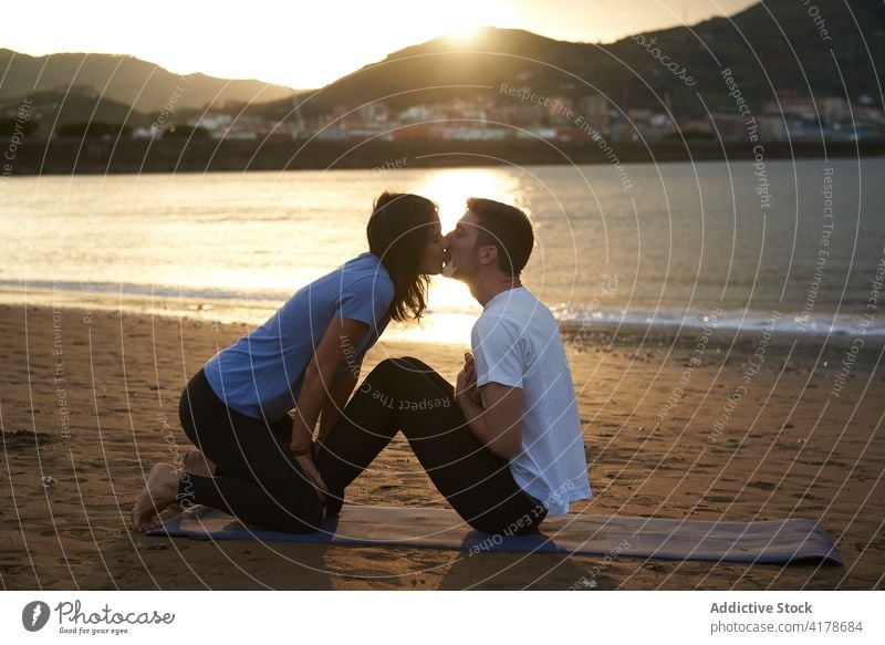 Image of happy cute young loving couple posing isolated over yellow  background hugging take a selfie by camera kissing Stock Photo - Alamy