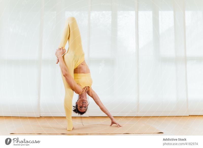 Uttanasana, Intense Stretch Yoga Pose Stock Photo - Image of isolated,  bend: 53301366
