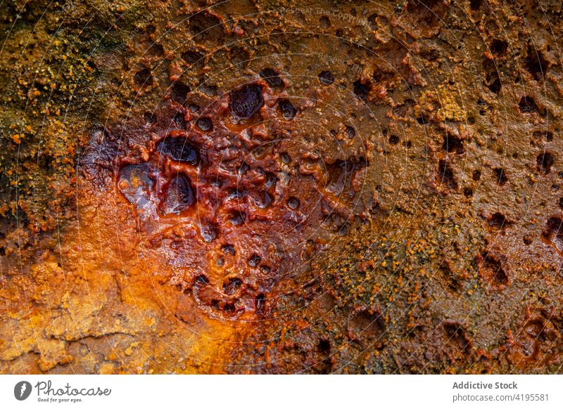 Amazing view of stone in river geology water minas de rio tinto mineral abstract spain andalusia rapid nature flow picturesque rock scenic orange stream