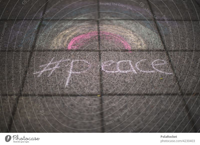 #A0# Street Painting Rainbow Peace Faith & Religion believe Spiritual Peace festival peace sign peace movement Peace Symbols Freedom change Protestant Christ
