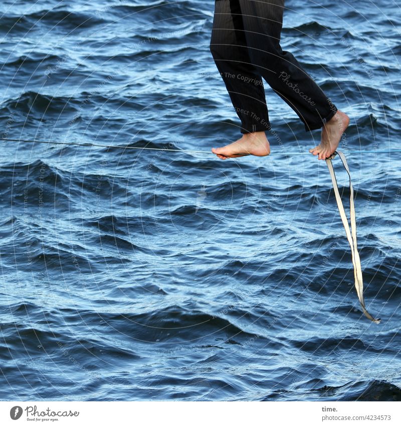 Recommendation | walk on water Water Acrobat Wirewalker Waves Attentive Art Going Pants feet balance