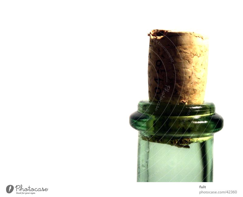 cork Cork Bottle of wine Neck of a bottle Green Round Transparent Style Alcoholic drinks Closure Glass Vessel volumes Marko Close-up opjete To enjoy corks lure