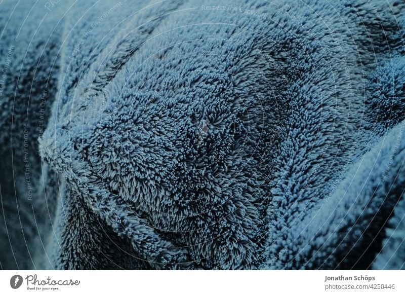 texture blue bathrobe close up Cloth Pattern Blue Bathrobe warming Dry background Close-up textile Material Design Cotton plant Style weave Colour Fashion
