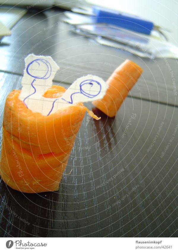 Desk rodents times vegetarian Carrot Worm Feeler Paper Healthy Office bizarre