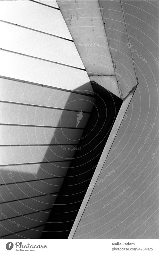 RUB Audimax 1 B/W The Ruhr Bochum university ruhruni Analog Analogue photo black-and-white Black & white photo Architecture Building Facade Abstract detail