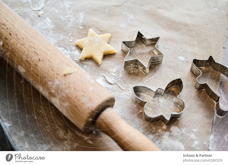 Cookie cutter Roll of dough cookie cutter pre-Christmas period Stars Baking Butterfly Christmas & Advent Christmas biscuit Delicious cut out cookies cute Dough