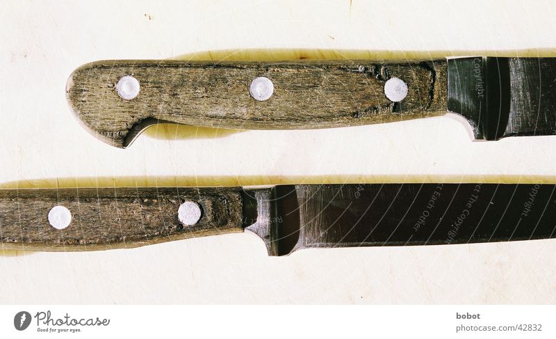 blades Steel Cut Kitchen Furrow Division Craft (trade) Knives handles wooden handles Rivet Divide slit Blade Sharp thing