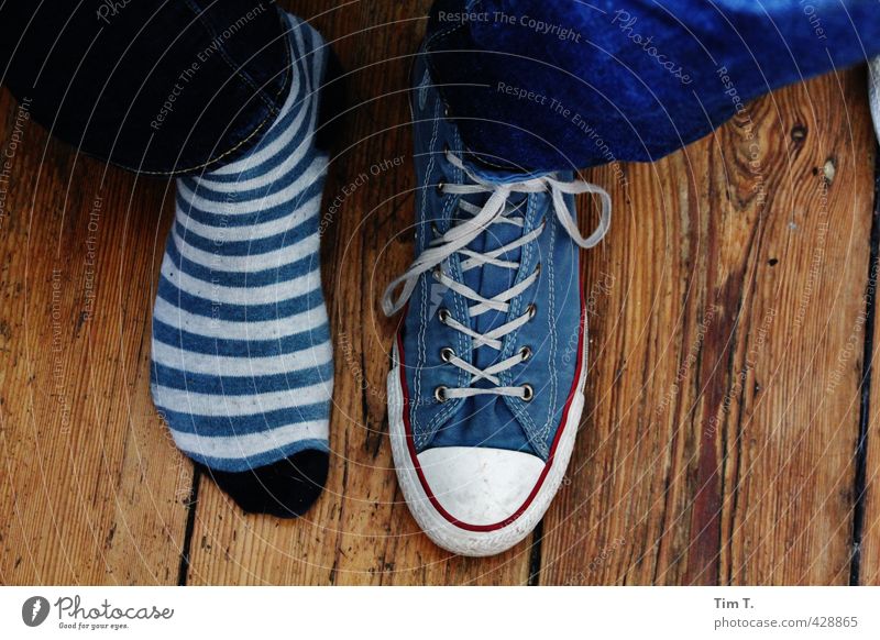 forgotten Lifestyle Fashion Stockings Footwear Sneakers Contentment Chucks Colour photo Interior shot Day Downward