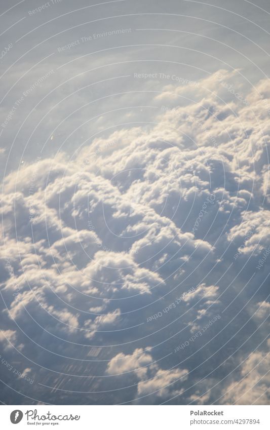 #A0# Cloud cover Clouds Clouds in the sky Cloud formation cloud landscape Cloud field Veil of cloud View from the airplane Exterior shot Sky